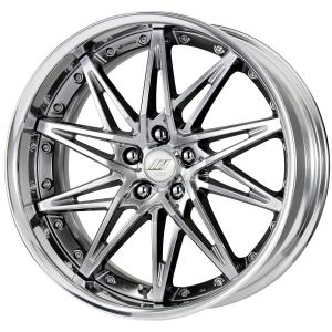 ■Size: 20 inches
■Disc: Grimit Silver (standard)
■Rim: FULL REVERSE (shape)/Buff anodized (standard)
■Center cap: Silver W emblem (optional)